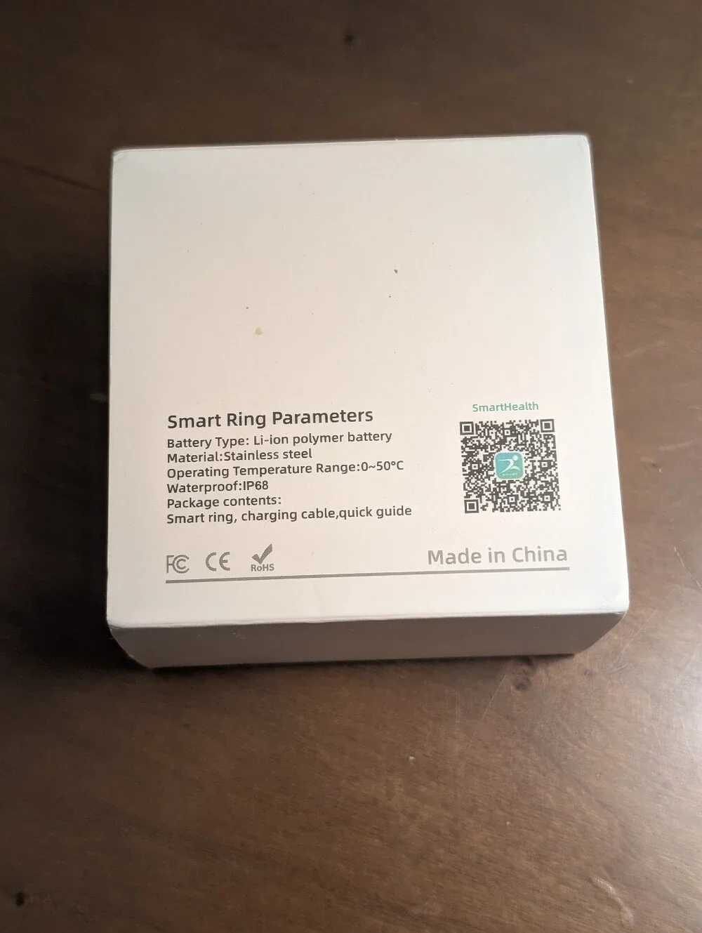 New Stainless Steel Smart Ring in Box. Size 7